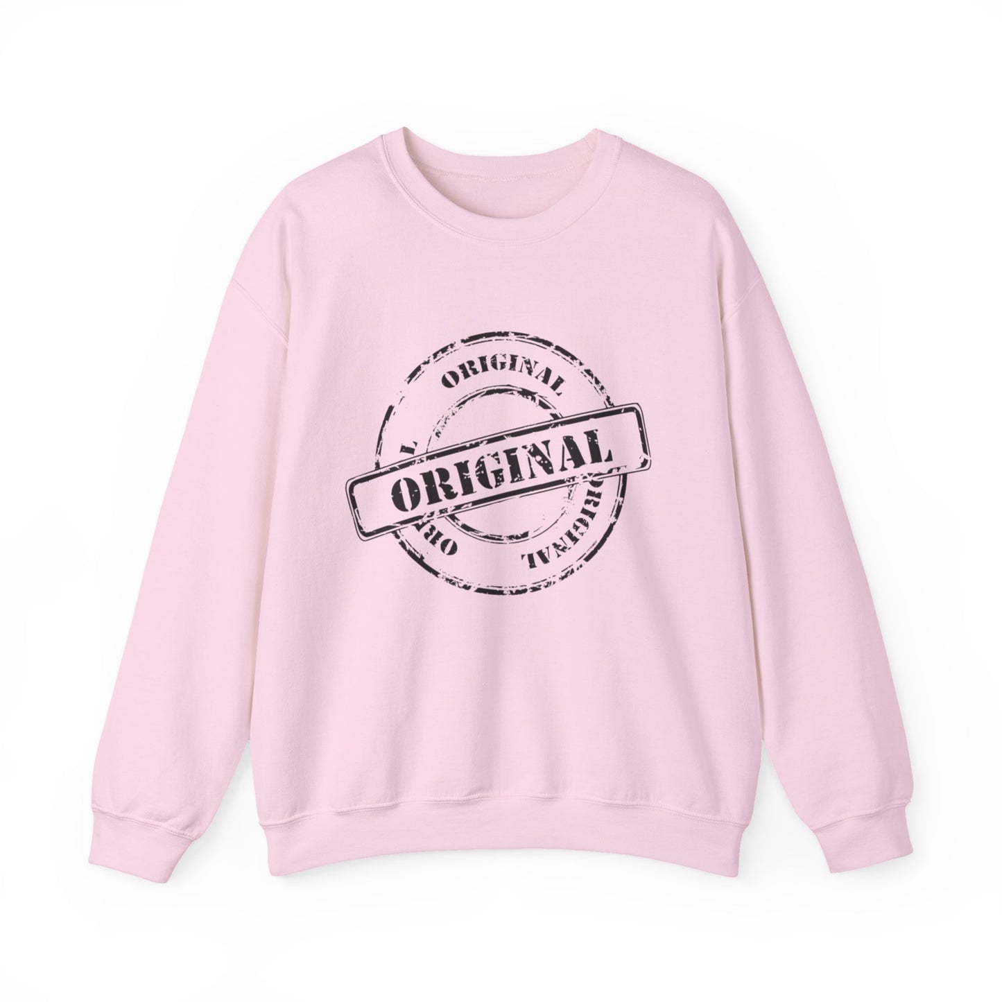 Original Stamp Crewneck Sweatshirt | Cozy Gift for Friends, Unisex Sweater, Fall Layering, Casual Fashion, Original Design