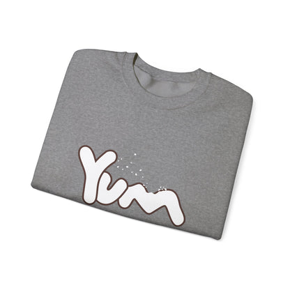 Yummy Vibes Crewneck Sweatshirt | Unisex Cool Fashion Gift, Cozy Loungewear, Foodie Apparel, Fun Kitchen Wear, Casual Everyday Style