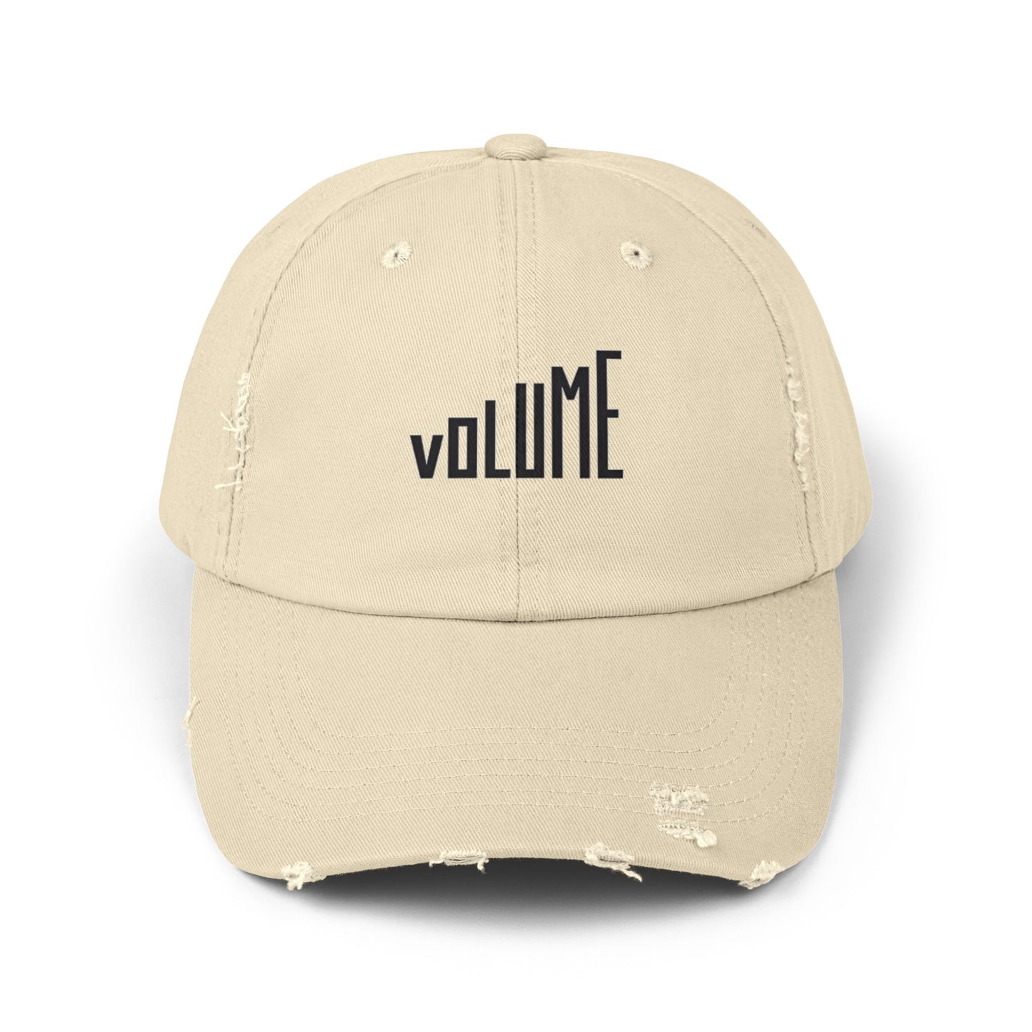 Unisex Distressed Volume Cap, Trendy Cap for Music Lovers, Casual Wear, Gift for Birthdays, Summer Accessories