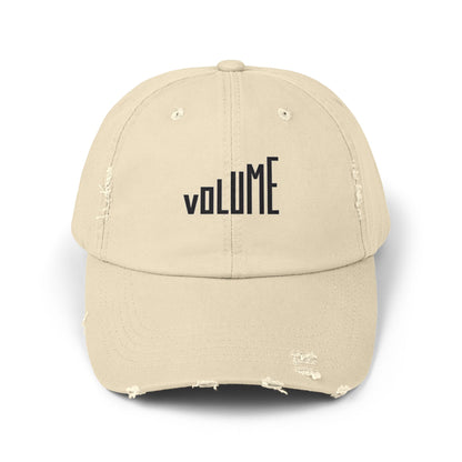 Unisex Distressed Volume Cap, Trendy Cap for Music Lovers, Casual Wear, Gift for Birthdays, Summer Accessories