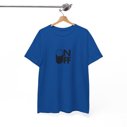 ON/OFF Heavy Cotton Tee - Perfect Gift for Tech Lovers, Casual Wear, Gamer Shirt, Everyday Comfort