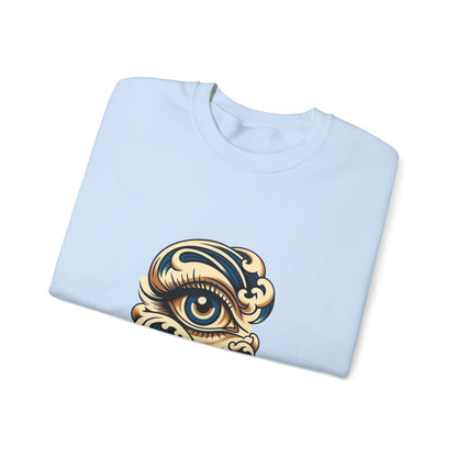 Eye of Awareness Unisex Crewneck Sweatshirt | Cozy Artistic Wear, Casual Gift, Art-Lovers Attire, Everyday Comfort
