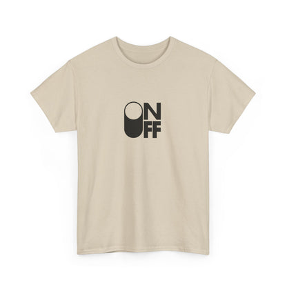 ON/OFF Heavy Cotton Tee - Perfect Gift for Tech Lovers, Casual Wear, Gamer Shirt, Everyday Comfort