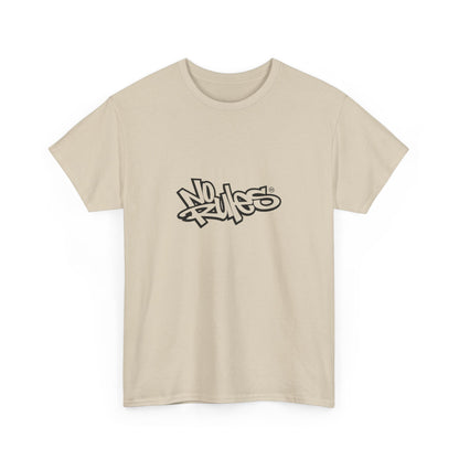 Heavy Cotton Tee with Graffiti Design, Streetwear, Casual Wear, Gift for Her, Gift for Him, Urban Fashion, Everyday Style