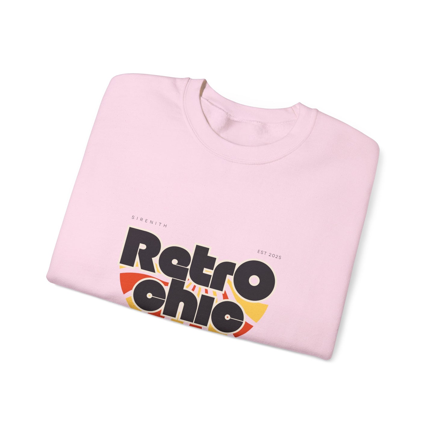 Retro Chic Unisex Crewneck Sweatshirt, Vintage Fashion Sweater, Cozy Casual Wear, Gift for Her, Perfect for Fall