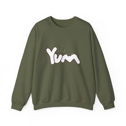 Yummy Vibes Crewneck Sweatshirt | Unisex Cool Fashion Gift, Cozy Loungewear, Foodie Apparel, Fun Kitchen Wear, Casual Everyday Style