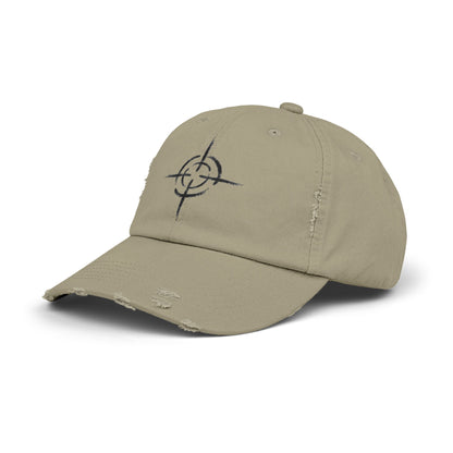 Distressed Unisex Cap with Target Design, Casual Hat, Gift for Him or Her, Trendy Accessory, Summer Vibes