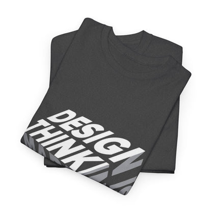 Design Thinking  Heavy Cotton Tee, Casual Graphic Tees, Gift for Designers, Cool Everyday Wear, Unique Art Shirt, Trendy Fashion Top