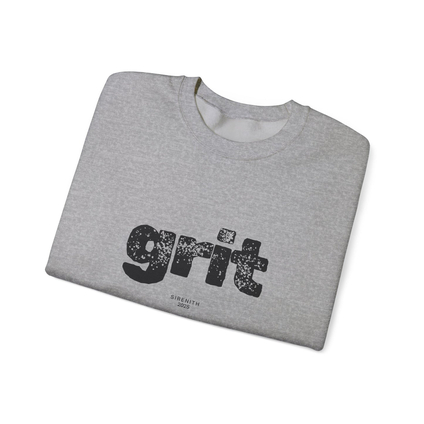 Grit Inspirational Crewneck Sweatshirt | Cozy Unisex Pullover, Motivational Gift, Perfect for Fall, Self-Care Apparel, Casual Everyday Wear