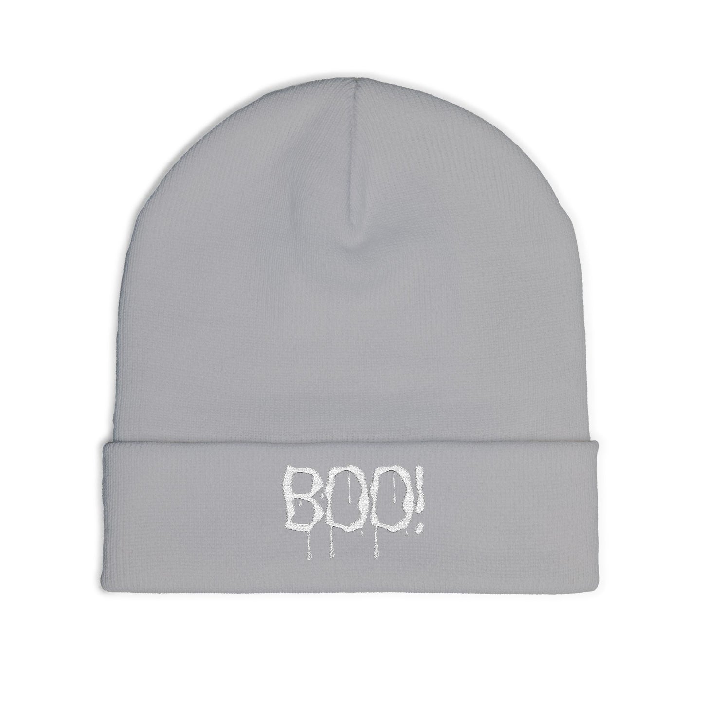 Boo! Embroidered Knit Beanie | Halloween Accessory, Cozy Winter Hat, Gifts for Her, Casual Style, Warm Beanie