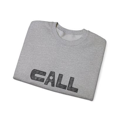 Call Graphic Unisex Crewneck Sweatshirt, Cozy Apparel, Casual Wear, Everyday Style, Gift for Friends