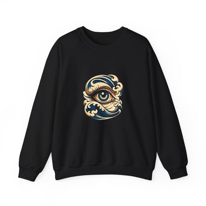 Eye of Awareness Unisex Crewneck Sweatshirt | Cozy Artistic Wear, Casual Gift, Art-Lovers Attire, Everyday Comfort