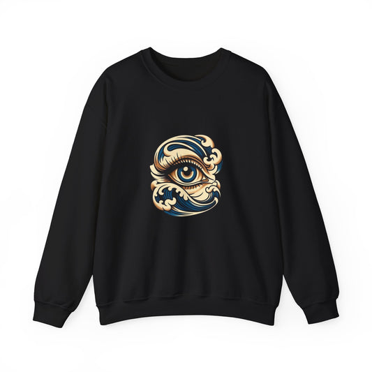 Eye of Awareness Unisex Crewneck Sweatshirt | Cozy Artistic Wear, Casual Gift, Art-Lovers Attire, Everyday Comfort
