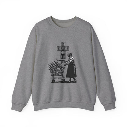 Vintage-Inspired Unisex Sweatshirt with 'Get Prepared for...' Design, Cozy Gift for Her, Him, Holidays, Casual Wear, Nostalgic Vibe