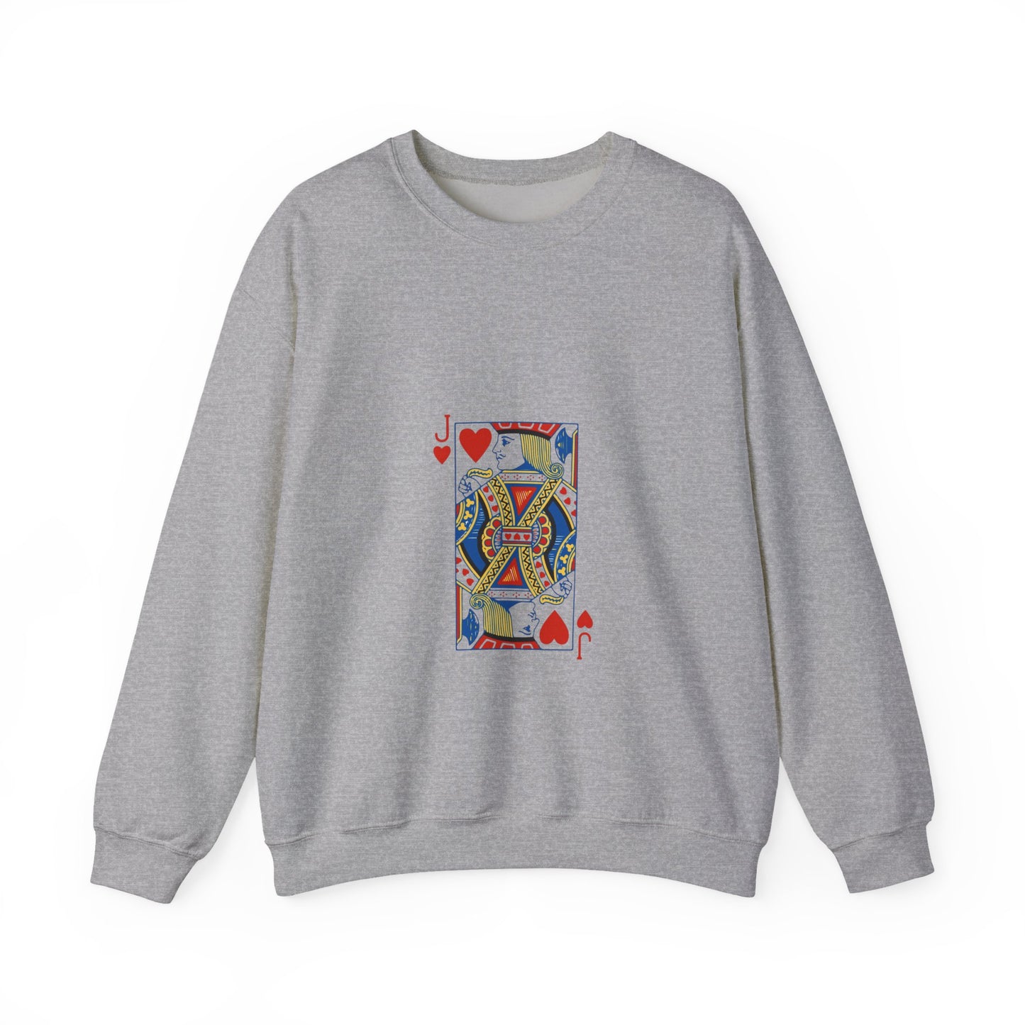 Playing Card Inspired Unisex Sweatshirt | Cozy Gift for Card Lovers, Gamers, Birthdays, Casual Wear, Unique Sweatshirt