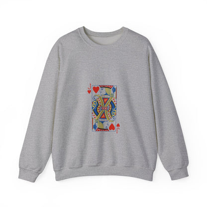 Playing Card Inspired Unisex Sweatshirt | Cozy Gift for Card Lovers, Gamers, Birthdays, Casual Wear, Unique Sweatshirt