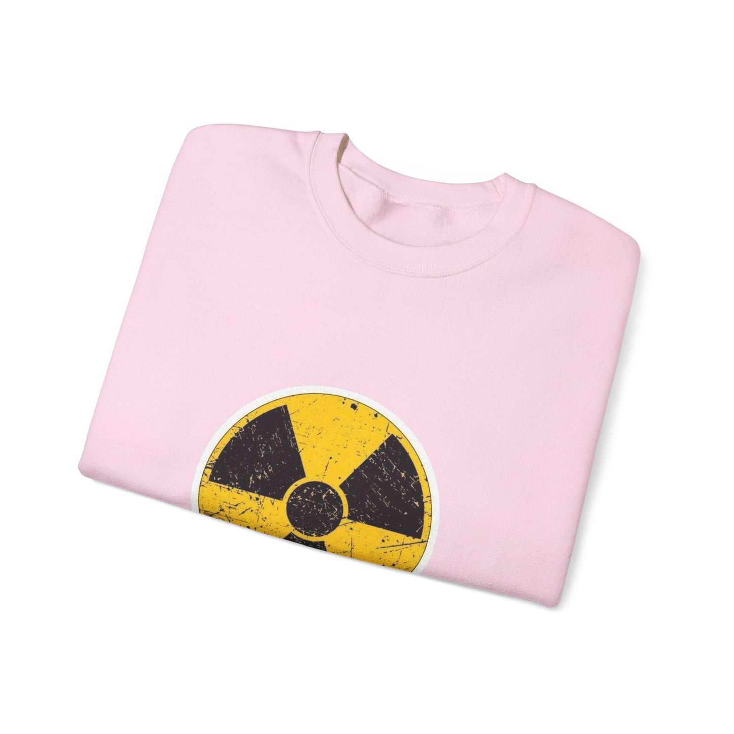 Radiation Symbol Sweatshirt, Vintage Crewneck, Unisex Cozy Attire, Casual Everyday Wear, Perfect Gift for Geek Culture