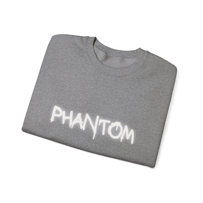 Phantom Unisex Crewneck Sweatshirt, Cozy Fashion, Casual Wear, Halloween Apparel, Gift for Ghost Lovers, Comfortable Everyday