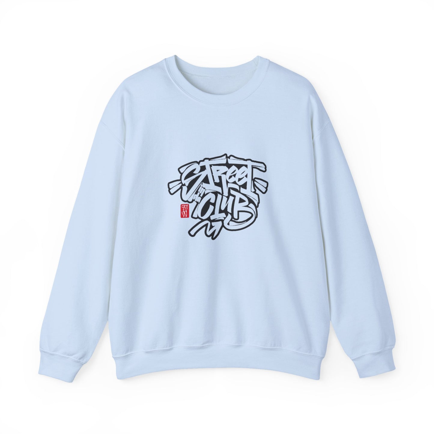 Street Club Crewneck Sweatshirt | Casual Streetwear, Graffiti Style Apparel, Gift for Him, Urban Fashion