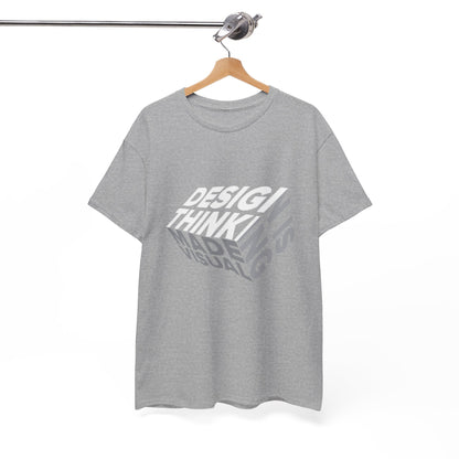 Design Thinking  Heavy Cotton Tee, Casual Graphic Tees, Gift for Designers, Cool Everyday Wear, Unique Art Shirt, Trendy Fashion Top