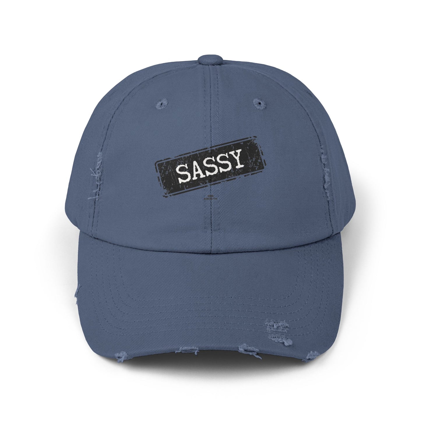 Sassy Distressed Cap | Unisex Casual Hat, Perfect for Gifts, Stylish Accessories, Daily Wear, Trendy Fashion
