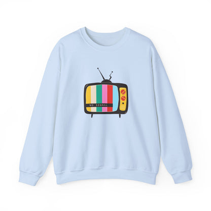 Retro TV Crewneck Sweatshirt, Cozy Casualwear, Perfect for Movie Nights, Gift for Media Lovers, Vintage Aesthetic, Unisex Apparel