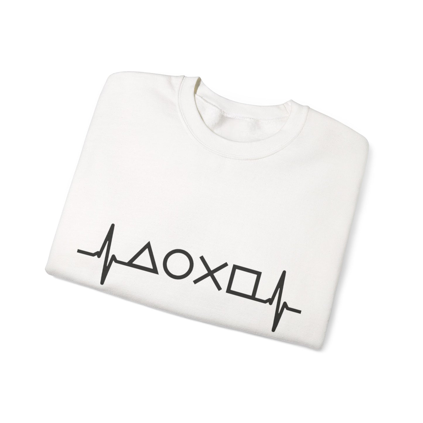 Heartbeat Unisex Sweatshirt, Cozy Crewneck Sweatshirt, Graphic Sweatshirt, Gift for Him/Her, Casual Wear, Perfect for Seasons