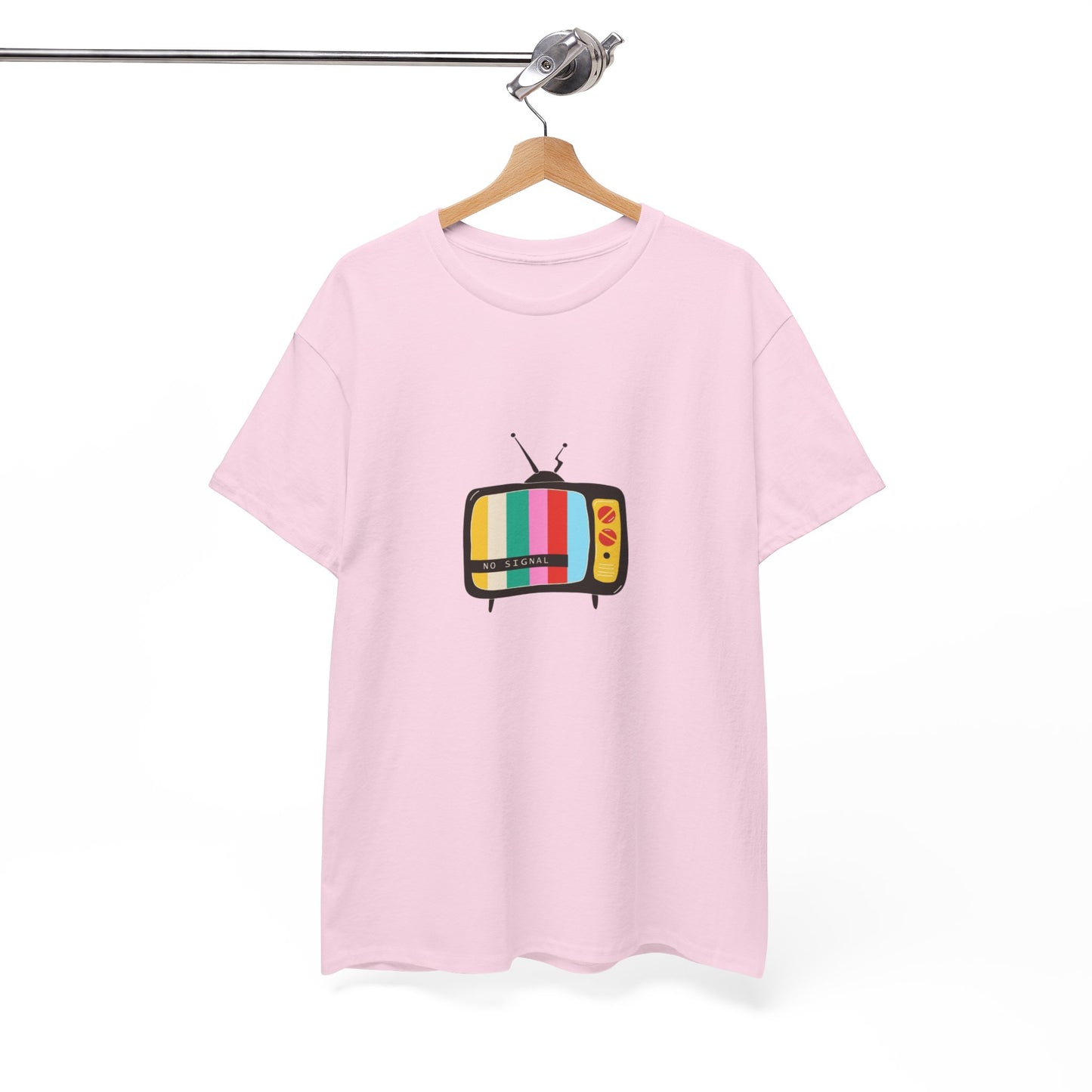 Retro TV Graphic Heavy Cotton Tee, Vintage Style Shirt, Gift for TV Lovers, Casual Wear, Fun Summer Tee, Graphic Tee