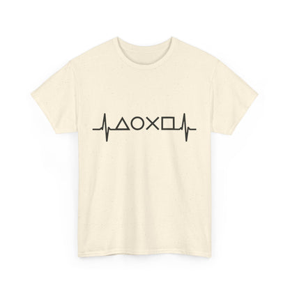 Heartbeat Graphic Tee for Everyday Wear, Cotton T-shirt, Casual Gift, Music Lover Shirt, Trendy Everyday Tee