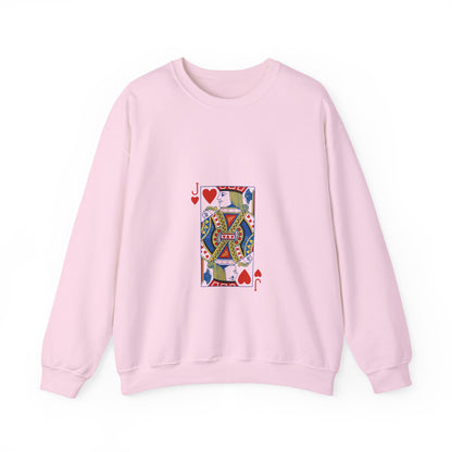 Playing Card Inspired Unisex Sweatshirt | Cozy Gift for Card Lovers, Gamers, Birthdays, Casual Wear, Unique Sweatshirt