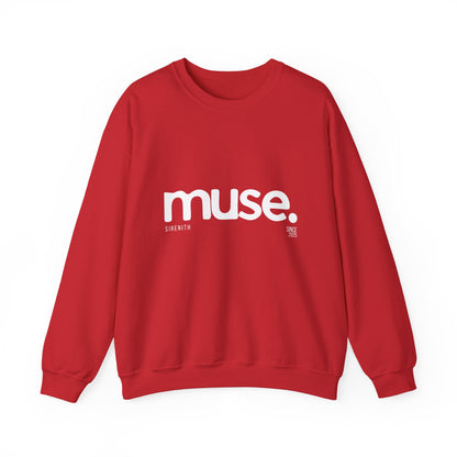 Chic Muse Unisex Heavy Blend Crewneck Sweatshirt, Cozy Casual Style, Gift for Creatives, Fashionable Sweatshirt, Layering Essential