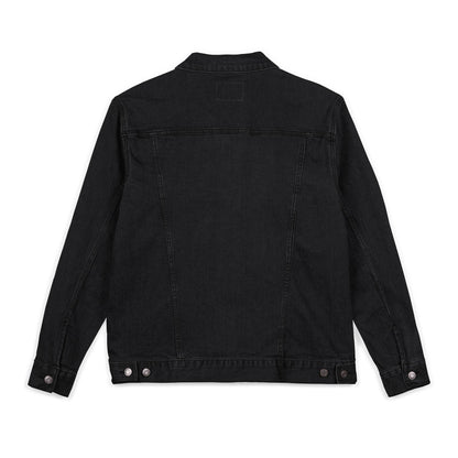 Trendy Denim Jacket with Custom Embroidery, Perfect for Casual Outings, Birthdays, Gifts, Everyday Wear, Fall Fashion