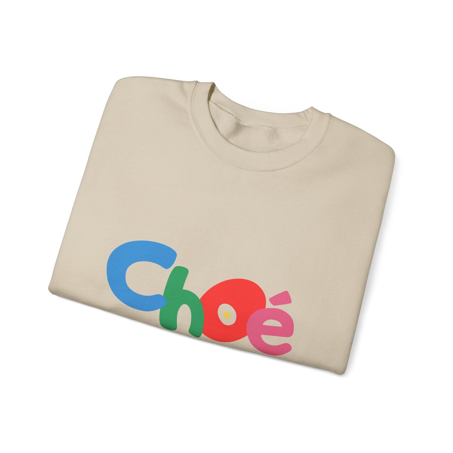 Colorful Chloé Sweatshirt for All Seasons, Unisex Crewneck Sweatshirt, Gift for Her, Trendy Apparel, Cozy Casual Wear, Birthday Gift
