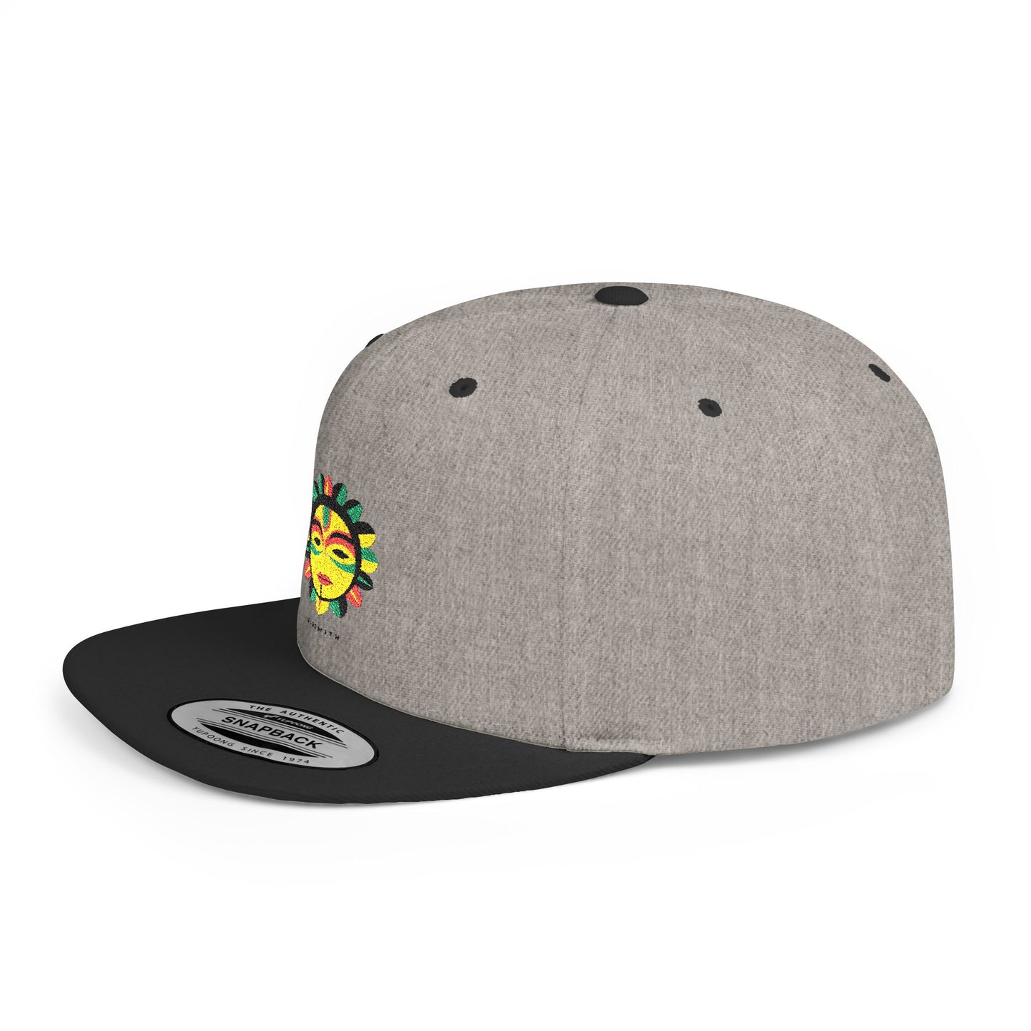 Sunshine Embroidered Flat Bill Snapback Cap - Summer Hat, Outdoor Gear, Festival Accessory, Unique Gift, Stylish Hat