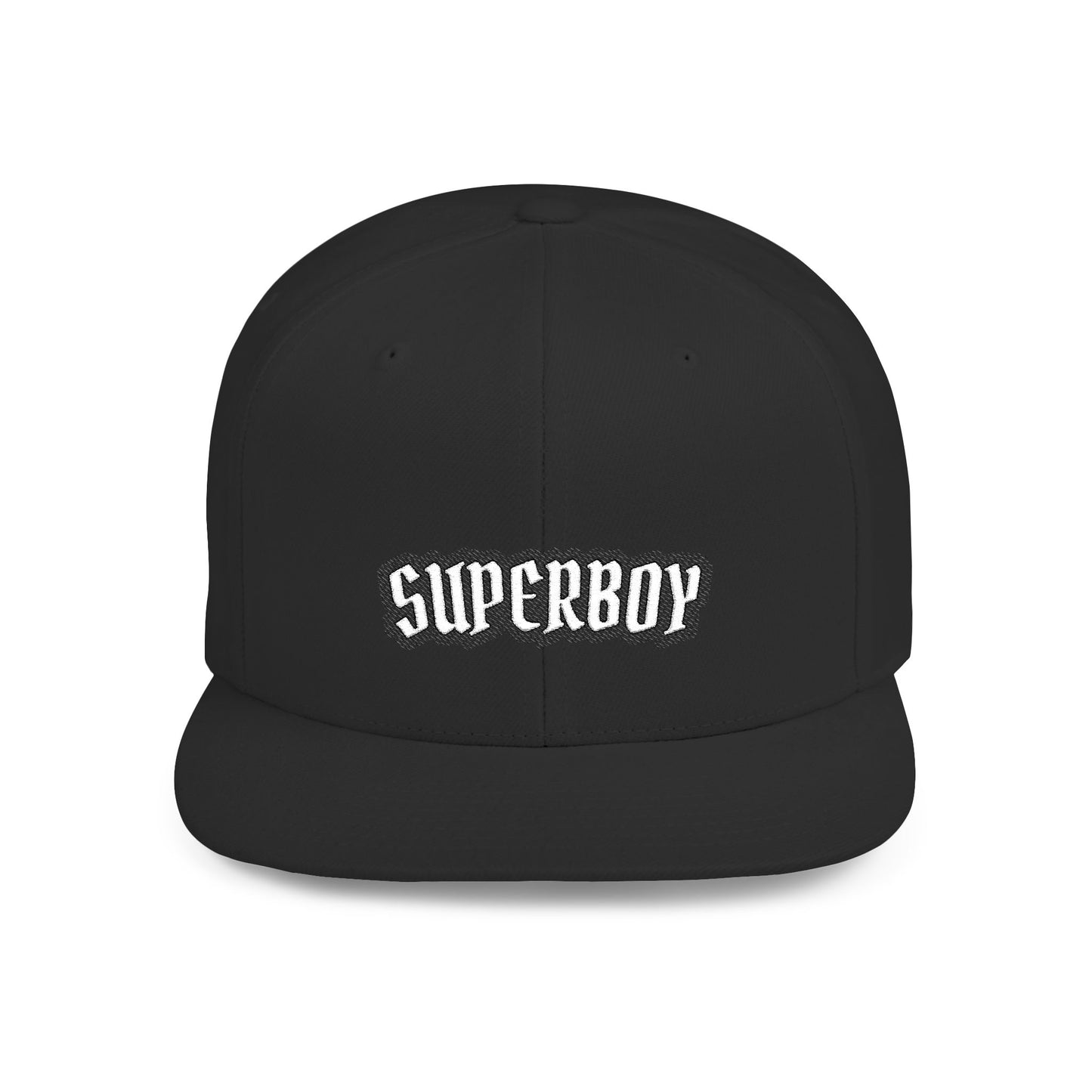 Superboy Flat Bill Snapback Cap, Trendy Hat for Casual Outfits, Unique Gift for Gamers, Streetwear Style, Birthday and Holiday Present