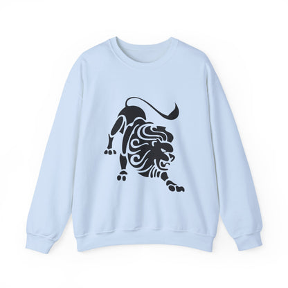 Fierce Lion Crewneck Sweatshirt | Unisex Heavy Blend for Everyday Comfort, Casual Fashion, Gift for Animal Lovers, Cool Sweatshirt