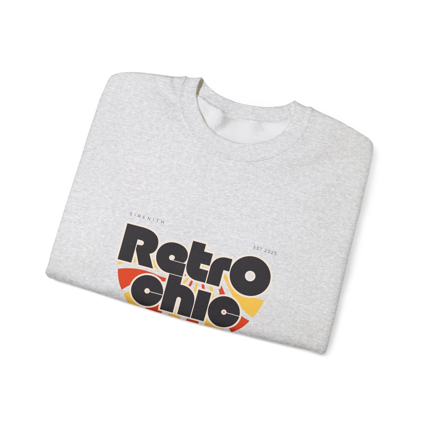 Retro Chic Unisex Crewneck Sweatshirt, Vintage Fashion Sweater, Cozy Casual Wear, Gift for Her, Perfect for Fall