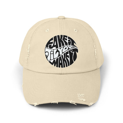 Retro Distressed Cap: Casual Fashion Statement, Gift for Him/Her, Everyday Wear, Trendy Headwear, Perfect for Outdoor Activities