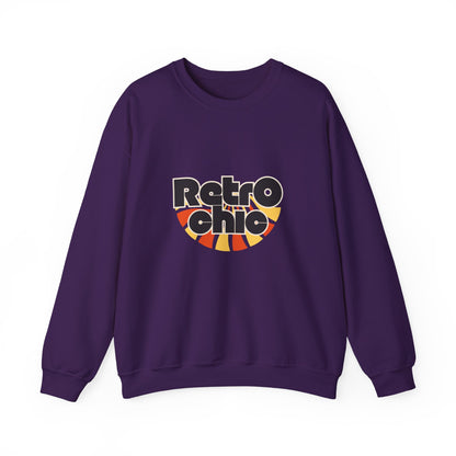 Retro Chic Unisex Crewneck Sweatshirt, Vintage Fashion Sweater, Cozy Casual Wear, Gift for Her, Perfect for Fall