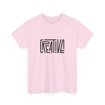 Creative Vibes Heavy Cotton Tee, Artistic T-Shirt for Creatives, Gift for Artists, Daily Wear, Inspiration Tee