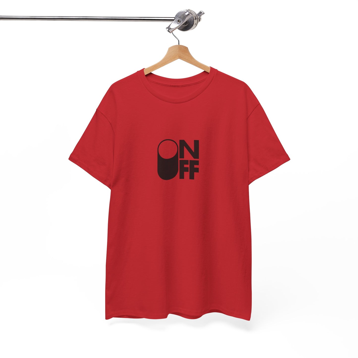 ON/OFF Heavy Cotton Tee - Perfect Gift for Tech Lovers, Casual Wear, Gamer Shirt, Everyday Comfort