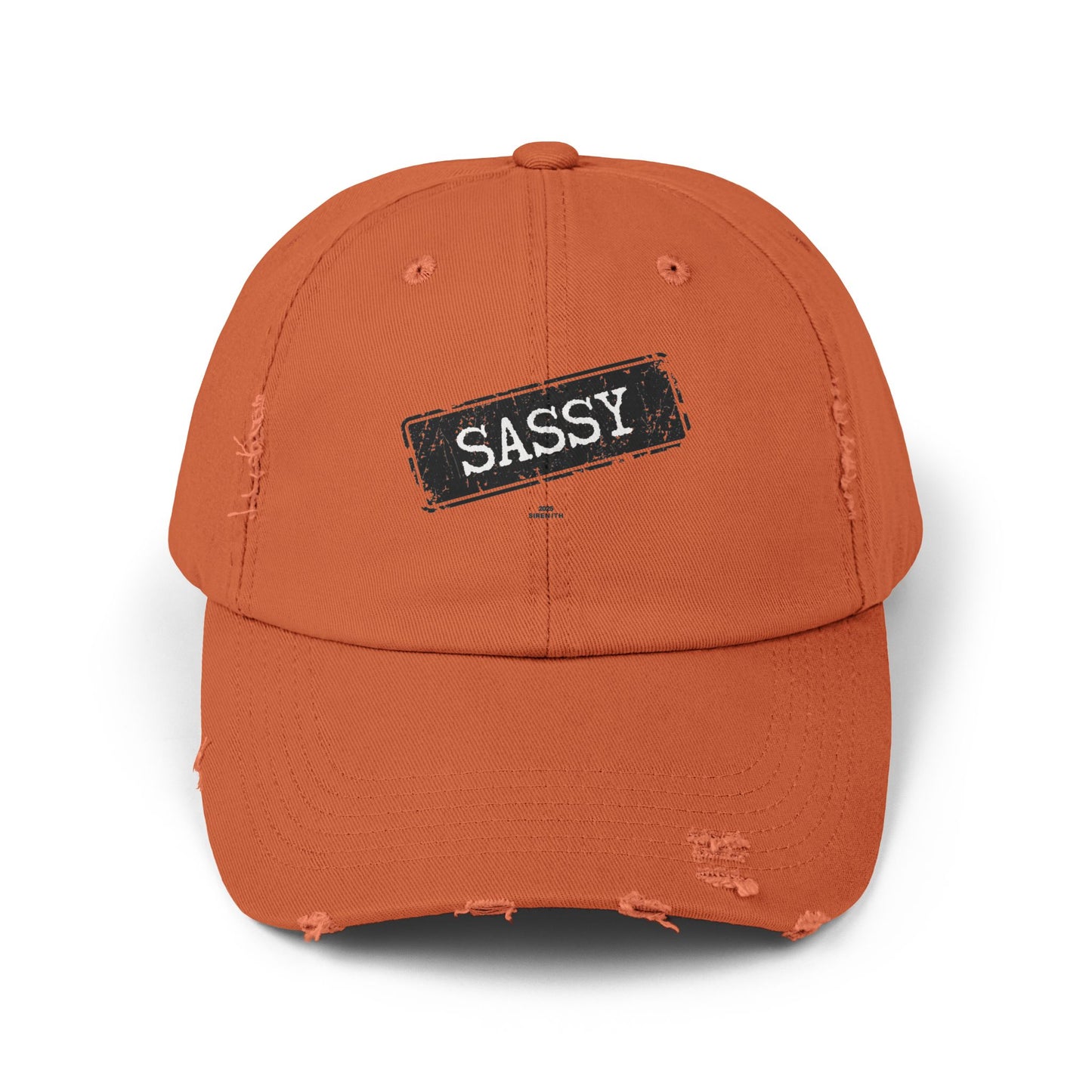 Sassy Distressed Cap | Unisex Casual Hat, Perfect for Gifts, Stylish Accessories, Daily Wear, Trendy Fashion