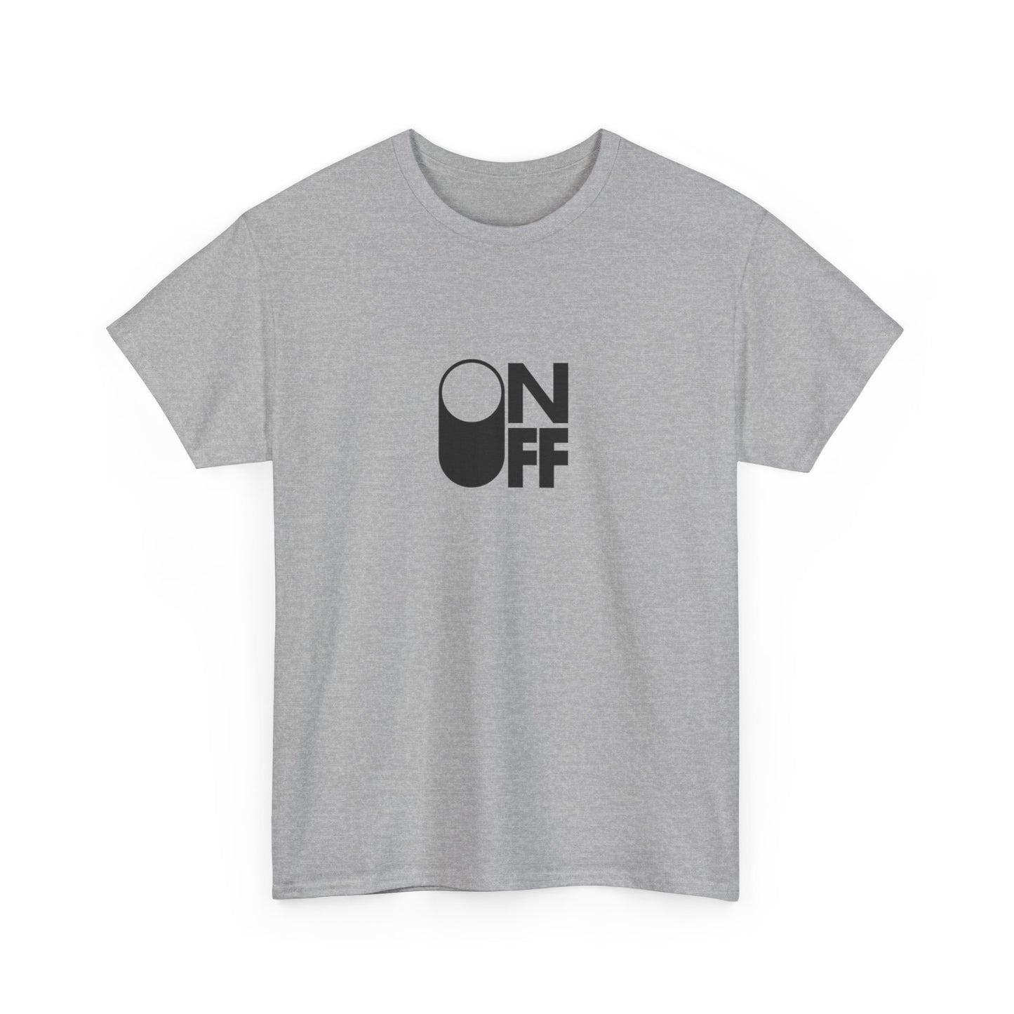 ON/OFF Heavy Cotton Tee - Perfect Gift for Tech Lovers, Casual Wear, Gamer Shirt, Everyday Comfort