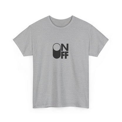 ON/OFF Heavy Cotton Tee - Perfect Gift for Tech Lovers, Casual Wear, Gamer Shirt, Everyday Comfort