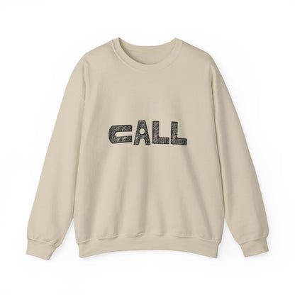 Call Graphic Unisex Crewneck Sweatshirt, Cozy Apparel, Casual Wear, Everyday Style, Gift for Friends