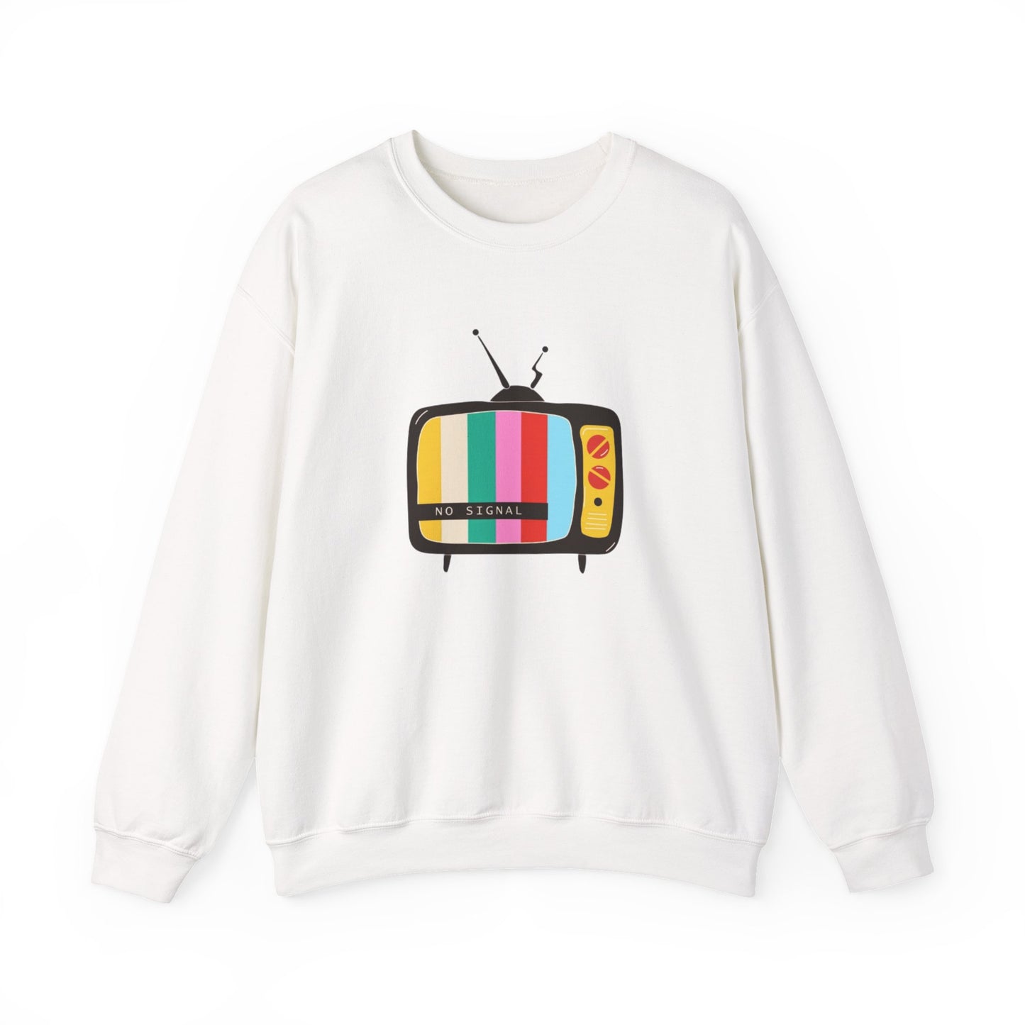 Retro TV Crewneck Sweatshirt, Cozy Casualwear, Perfect for Movie Nights, Gift for Media Lovers, Vintage Aesthetic, Unisex Apparel