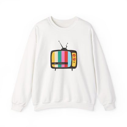 Retro TV Crewneck Sweatshirt, Cozy Casualwear, Perfect for Movie Nights, Gift for Media Lovers, Vintage Aesthetic, Unisex Apparel