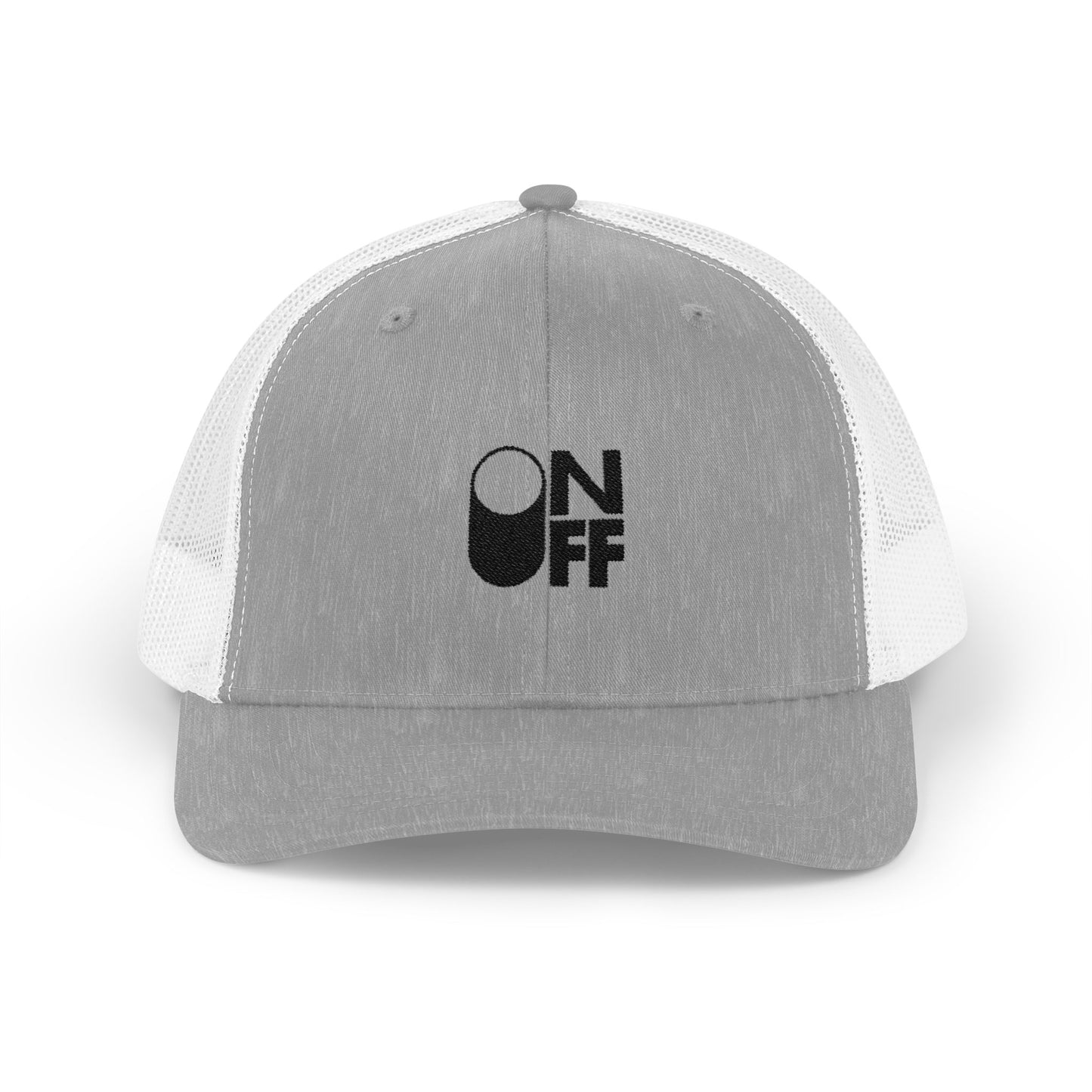Stylish Snapback Trucker Cap - ON/OFF Design for Casual Wear, Gifts, Outdoor Events, Fashion Statement, Everyday Use