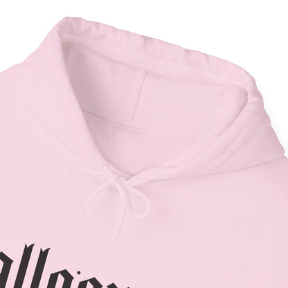 Halloween Hooded Sweatshirt, Halloqueen Pullover, Unisex Fall Apparel, Cozy Halloween Outfit, Spooky Season Gift