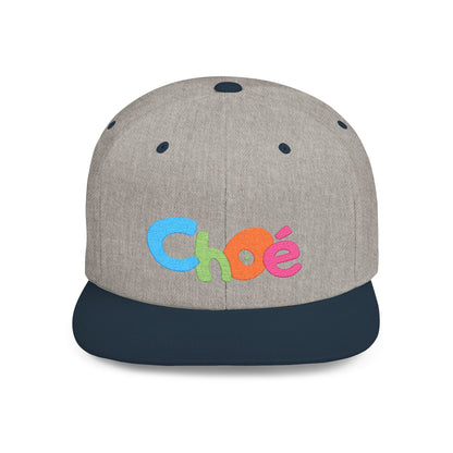Colorful Personalized Flat Bill Snapback Cap for Kids, Fun Fashion Accessory, Birthday Gift, Custom Name Hat, Trending Cap
